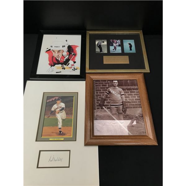 LOT OF SPORTS PICTURES - SOME FRAMED