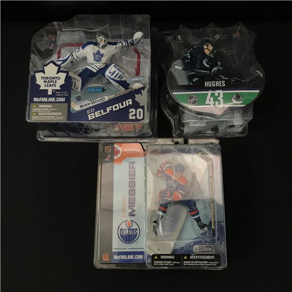 3 MCFARLANE ACTION FIGURES IN ORIGINAL PACKAGING