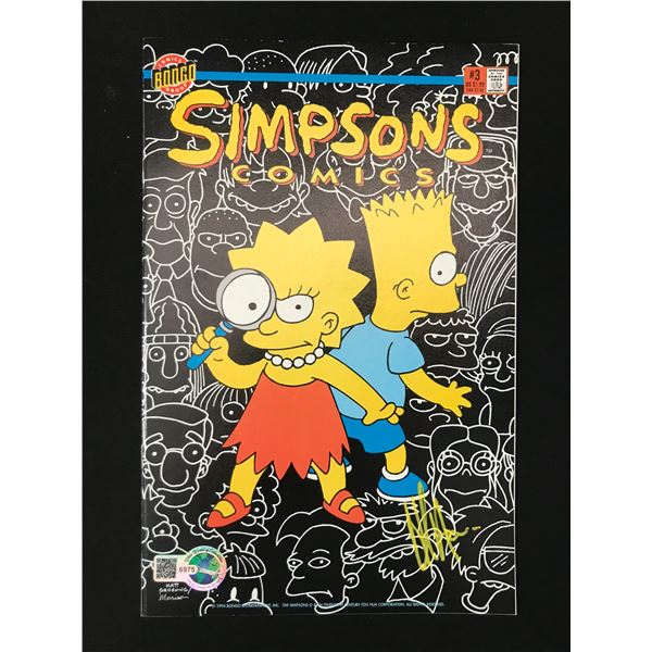 HANK AZARIA SIGNED SIMPSONS COMIC - WWOC COA