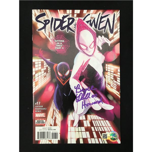 BRYCE DALLAS HOWARD SIGNED SPIDER-GWEN COMIC - WWOC COA