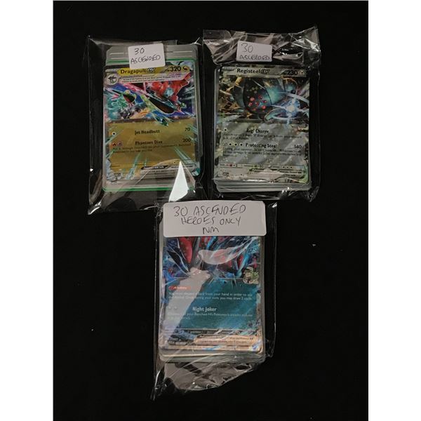 LOT OF 90 POKEMON TCG ASCENDED HEROES TRADING CARDS