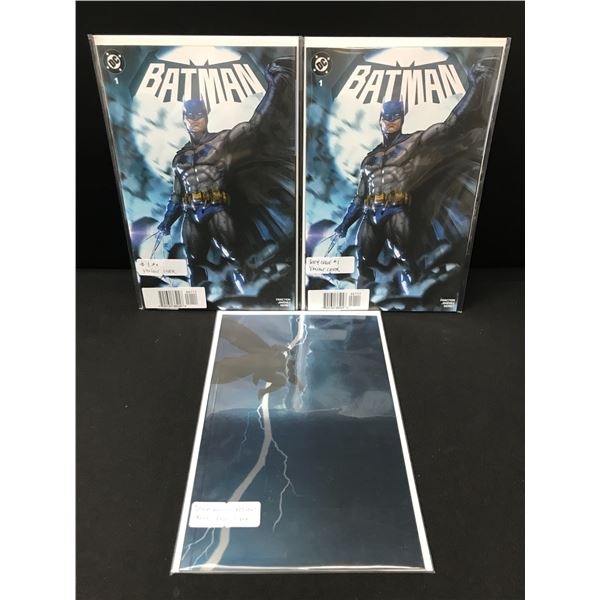 LOT OF 3 BATMAN VARIANT EDITION COMICS - DC COMICS