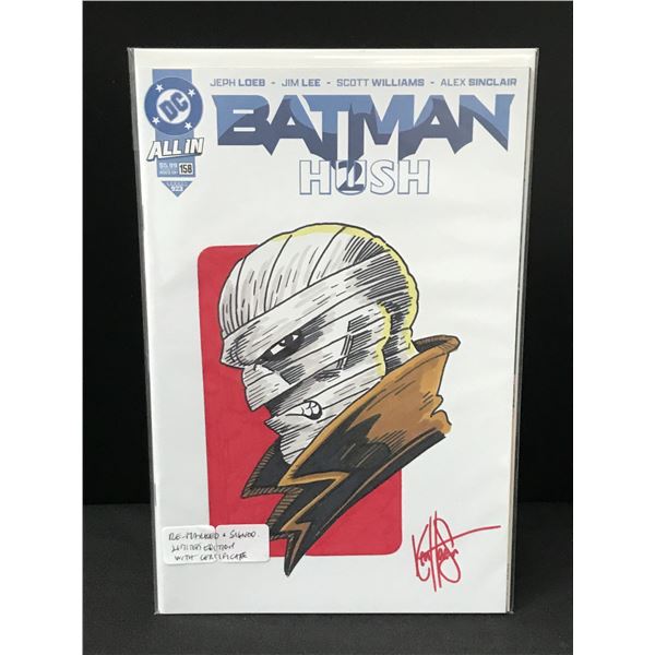 BATMAN HUSH #158 REMARKED AND SIGNED - DC COMICS