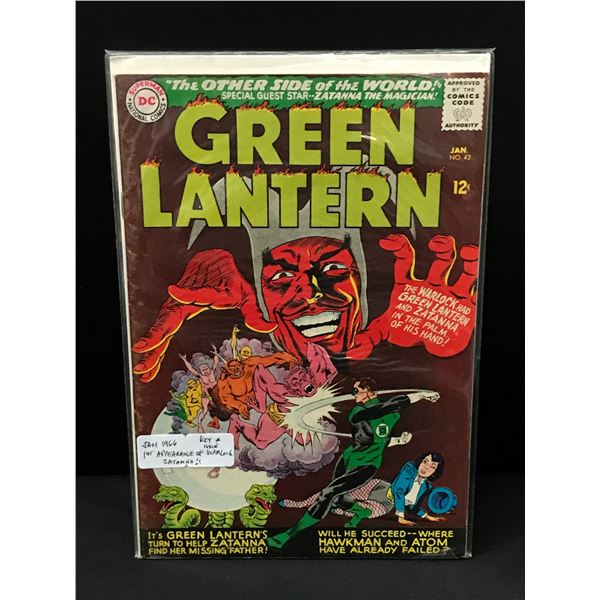 GREEN LANTERN #42 1ST APP WARLOCK ZATANNA - DC COMICS