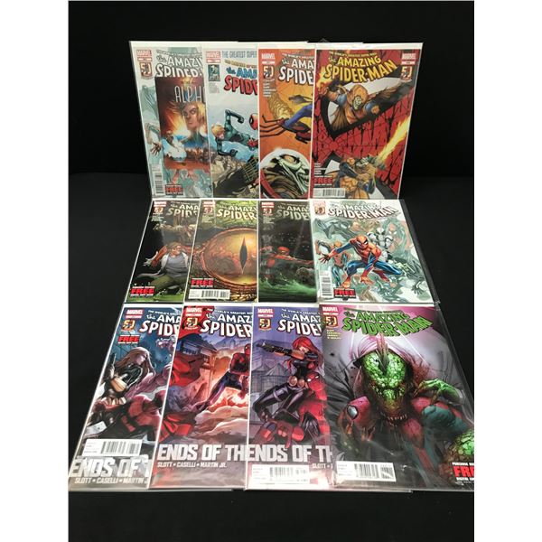 LOT OF 12 AMAZING SPIDERMAN COMICS - MARVEL COMICS