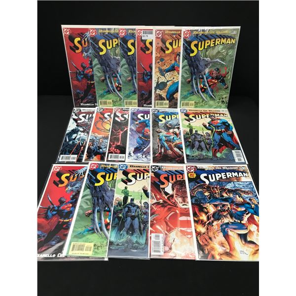 LOT OF 17 SUPERMAN COMICS - DC COMICS
