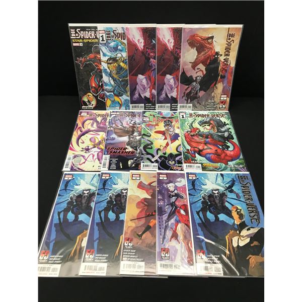 LOT OF 14 EDGE OF SPIDER-VERSE COMICS - MARVEL COMICS