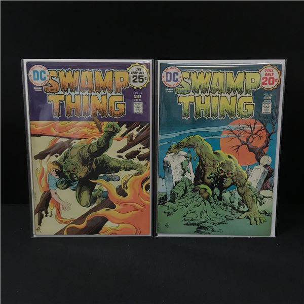 LOT OF 2 SWAMP THING COMICS #13 - #14 - DC COMICS