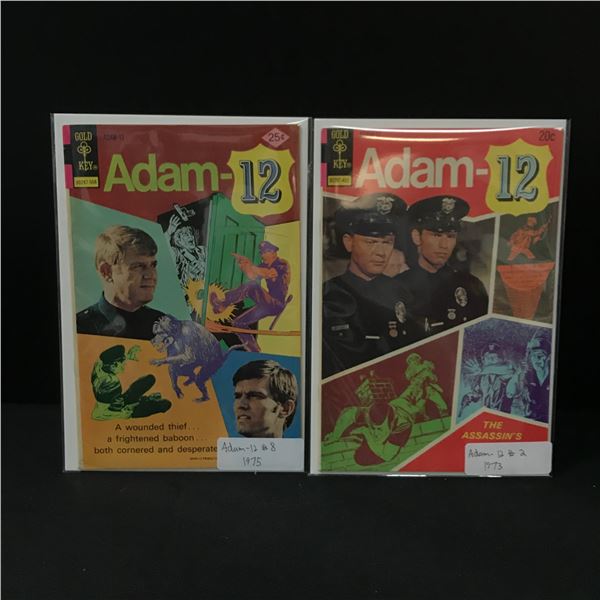 LOT OF 2 ADAM 12 COMICS (1970'S) - GOLD KEY COMICS