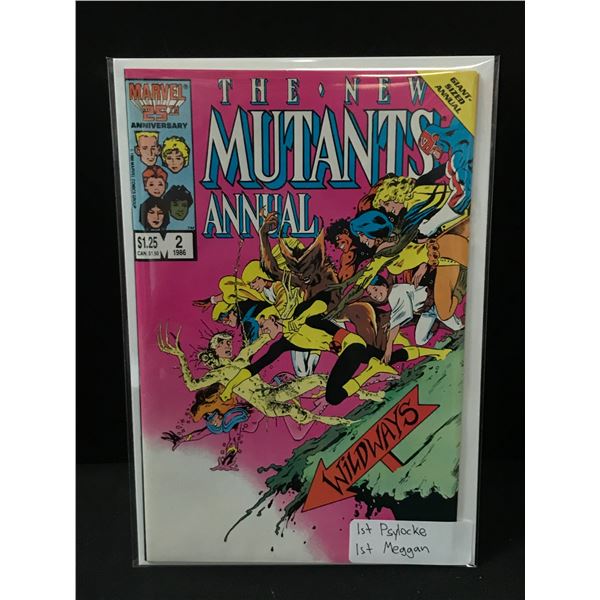 THE NEW MUTANTS ANNUAL #2 1ST PSYLOCKE - MARVEL COMICS