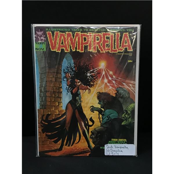VAMPIRELLA #2 1ST DRACULINA - A WARREN MAGAZINE