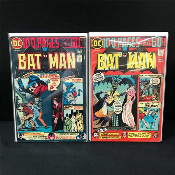 LOT OF 2 BATMAN COMICS - DC COMICS