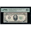 Image 1 : 1934D $20 New York FRN PMG 65EPQ