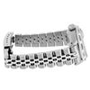 Image 8 : Rolex Ladies Stainless Steel Pyramid Diamond Bezel Date Watch