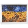 Image 1 : Vincent Van Gogh WHEAT FIELD WITH CROWS Estate Signed Giclee