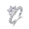 Image 1 : Sterling Silver 3ct Moissanite Ring