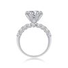 Image 3 : Sterling Silver 3ct Moissanite Ring