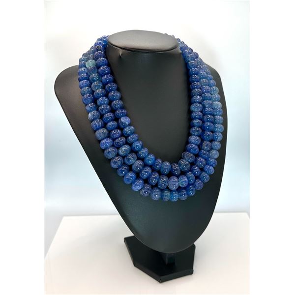 1775 Cttw Natural Mined From The Earth Blue Sapphire Necklace
