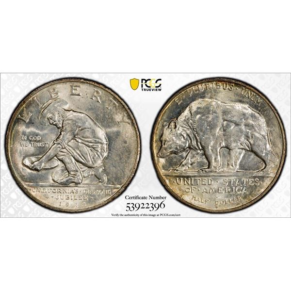 1925-S California Commemorative Half Dollar PCGS MS66