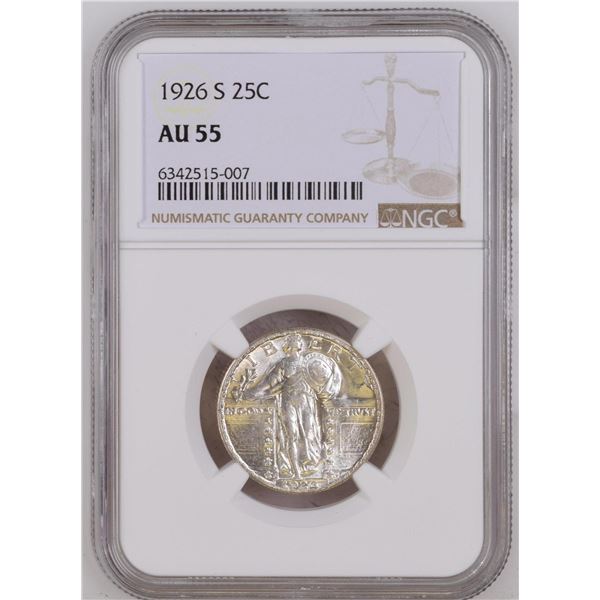 1926-S Standing Liberty Quarter NGC AU55