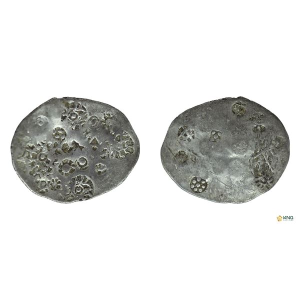 Punch-Marked Coinage, Attributed to Kashi Janapada, Silver Vimshatika.