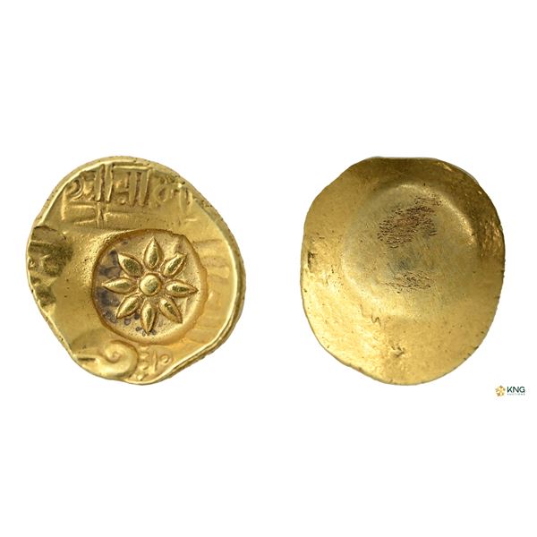 Yadavas of Devagiri, Ramachandra Deva, Gold Gadyana (Padma Tanka).