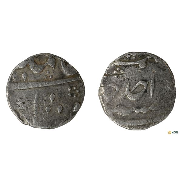 Alamgir II, Silver Quarter Rupee, RY Ahad, Murshidabad Mint (by Type).