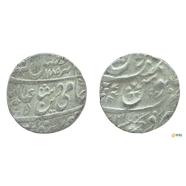 Indore Feudatory, Sironj, Silver Rupee, AH 1185 / RY 13, Sironj Mint.