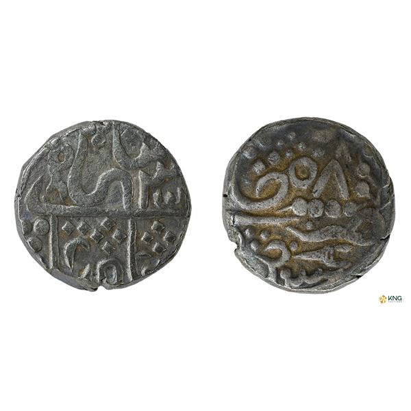 Karauli State, Manak Pal, Silver Rupee, Karauli Mint.