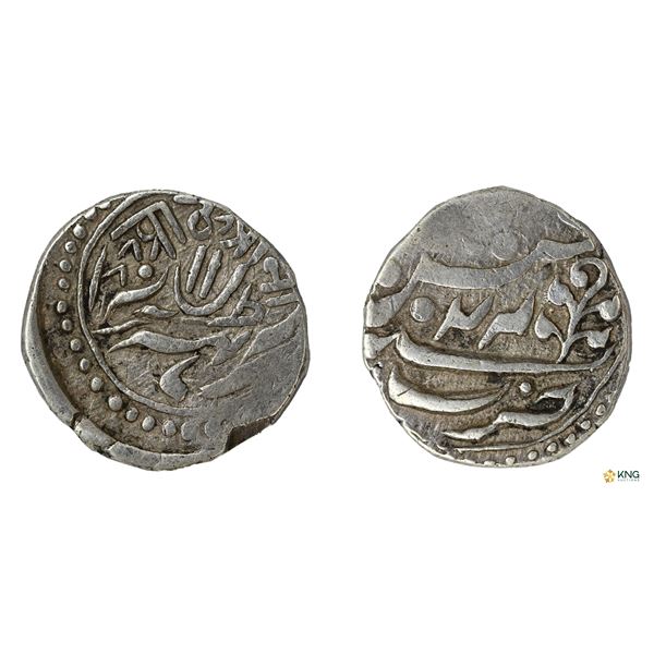Kishangarh, Silver Eight Annas (Half Rupee), RY 24, Scarce