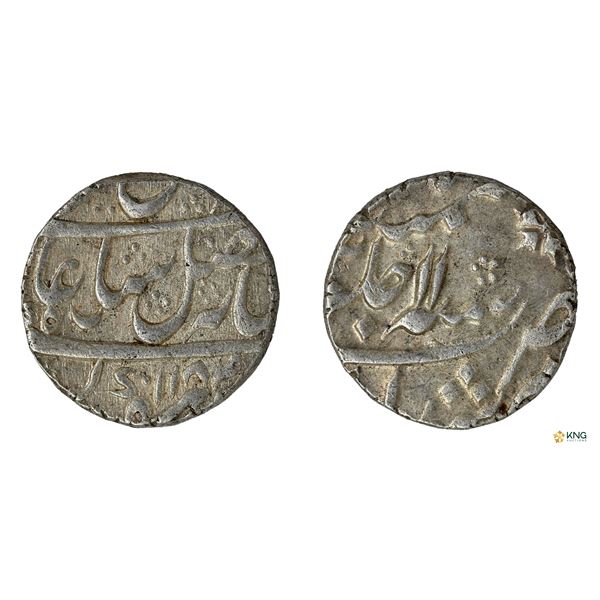Bengal Presidency, Silver Rupee, INO Shah Alam II, Murshidabad Mint, AH 1184 / RY 11