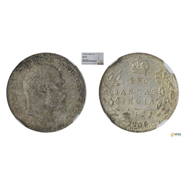 Edward VII, 1905(C), 2Annas , NGC MS62