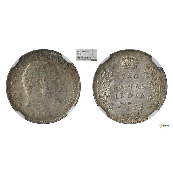 Edward VII, 1910(C), 2Annas , NGC MS63