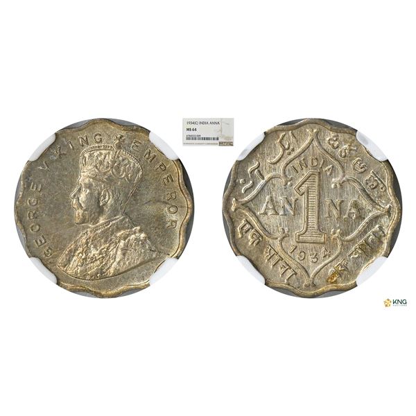 George V, Anna, 1934(C), NGC MS 64