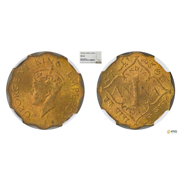 George VI, Anna, 1943(C), NGC MS 64