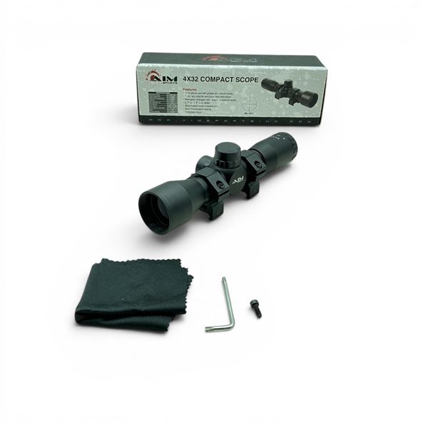 Aim Sports 4 X 32 mm Compact Scope with Mil-Dot Reticle