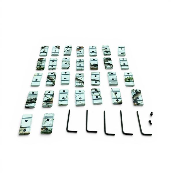 Rail Segments 1 1/2" in Realtree AP Snot Camo X 30 and Hardware with Allen Keys