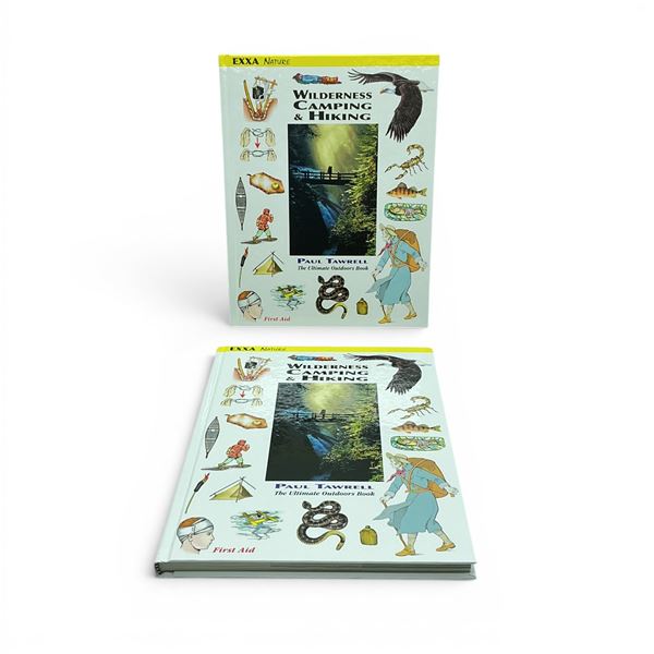 The Ultimate Outdoors Book 'Wilderness Camping & Hiking' by Paul Tawrell Hardcover, 223 Pages X 2