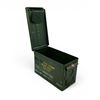 Image 2 : Military Metal Ammo Can, Approx 11" X 7" X 6", ODG