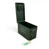 Image 2 : Military Metal Ammo Can, Approx 11" X 7" X 6", ODG