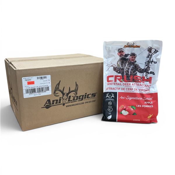 Ani Logics Signature Series 'Crush' Whitetail Deer Attractant in Apple, 5 Lbs, 6 Pc Case