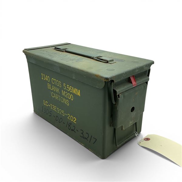 Military Metal Ammo Can, Approx 11" X 7" X 6", ODG