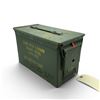 Image 1 : Military Metal Ammo Can, Approx 11" X 7" X 6", ODG