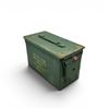 Image 1 : Military Metal Ammo Can, Approx 11" X 7" X 6", ODG