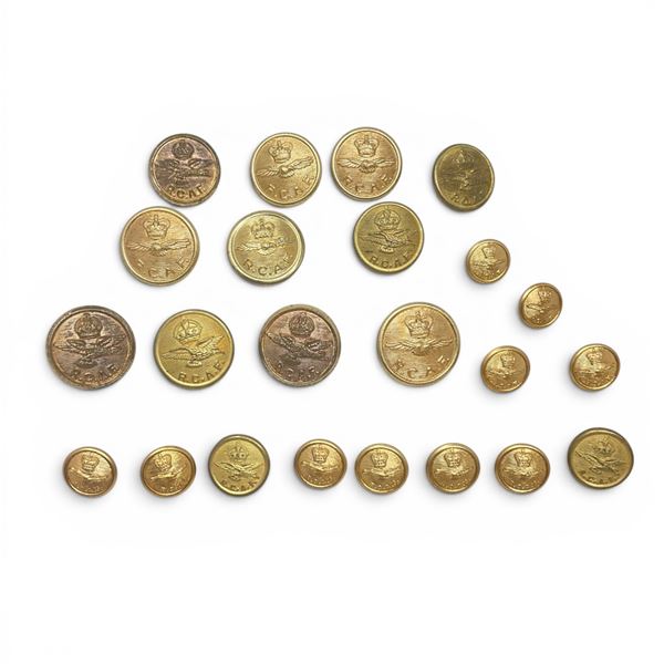 Assorted RCAF Buttons X 23