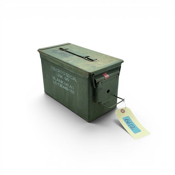 Military Metal Ammo Can, Approx 11" X 7" X 6", ODG