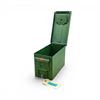 Image 2 : Military Metal Ammo Can, Approx 11" X 7" X 6", ODG