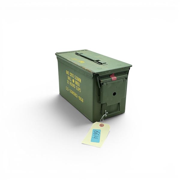 Military Metal Ammo Can, Approx 11" X 7" X 6", ODG