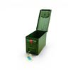 Image 2 : Military Metal Ammo Can, Approx 11" X 7" X 6", ODG