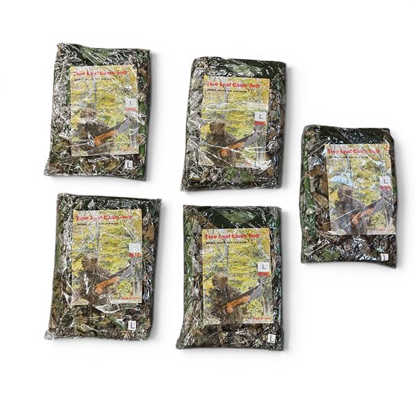 Tree Leaf Camo Suit, Includes Jacket, Pants, Mask and Hat in Size L X 4